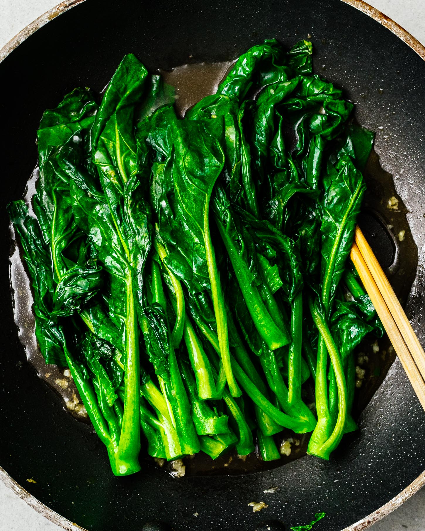 Chinese broccoli also known as gai lan | www.iamafoodblog.com