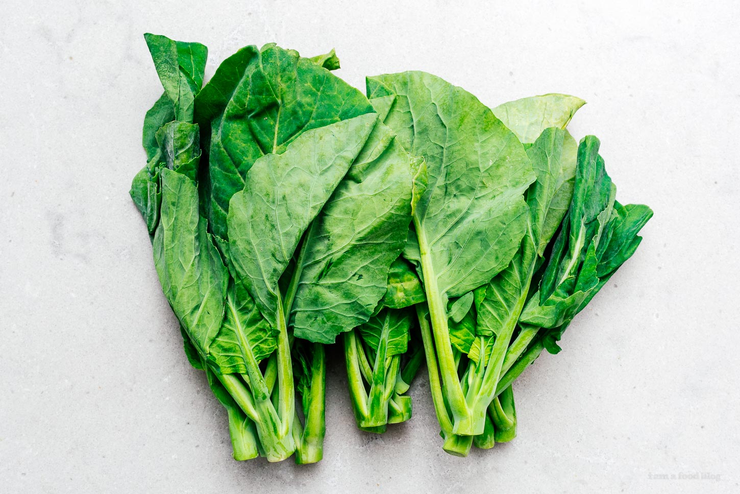 Chinese broccoli also known as gai lan | www.iamafoodblog.com