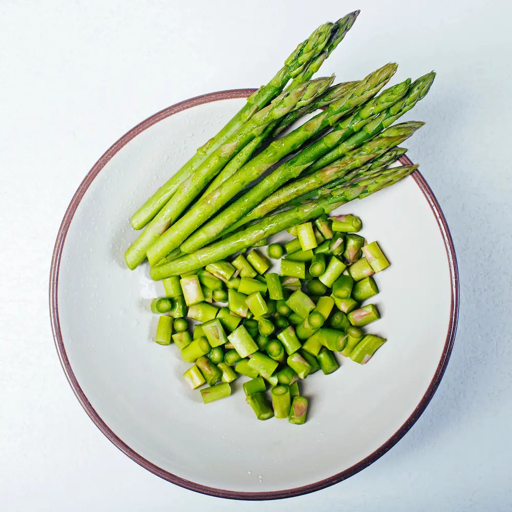 bagian akhir asparagus