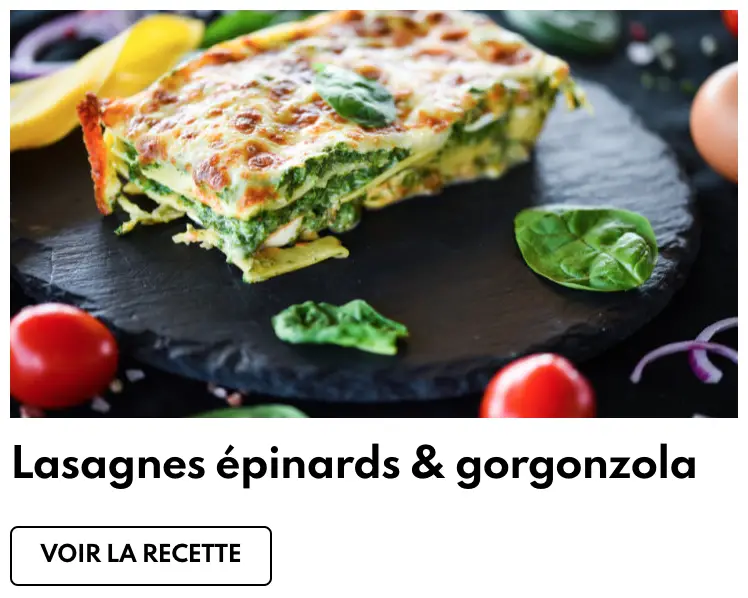 Spinach lasagna with gorgonzola
