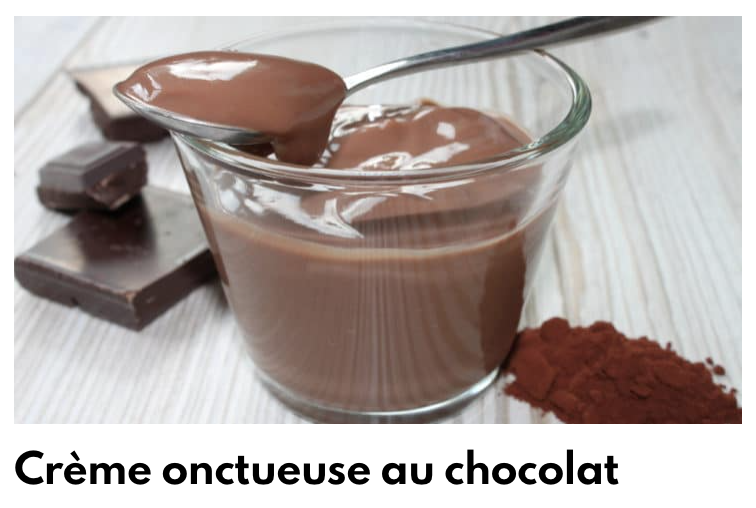 Crème onctueuse chocolat