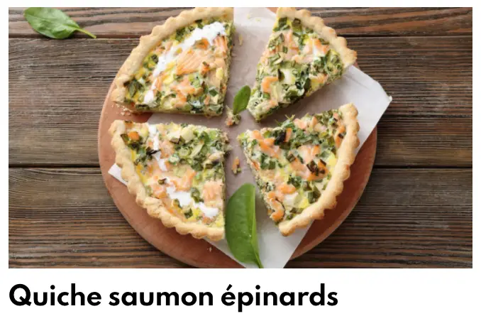 Quiche saumon épinards