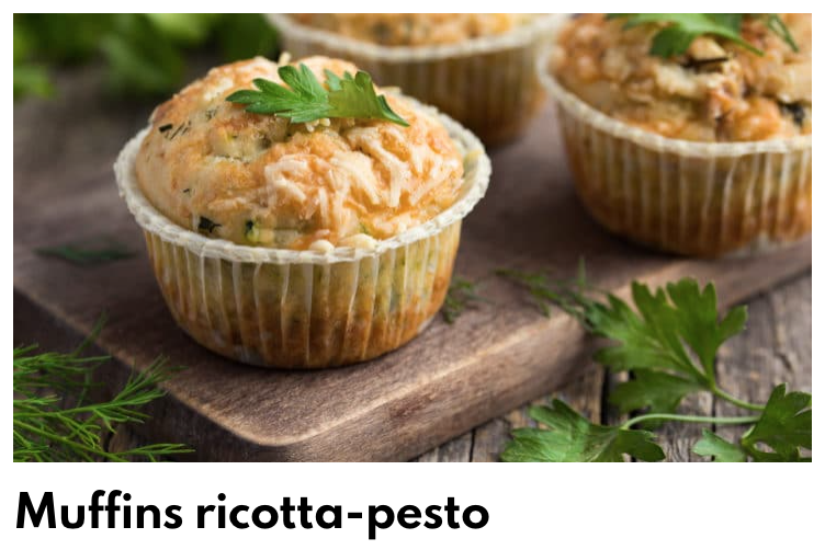 Muffins Ricotta Pesto
