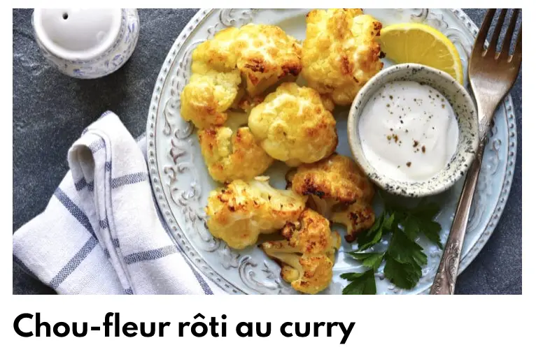 Chou Fleur Roti Curry