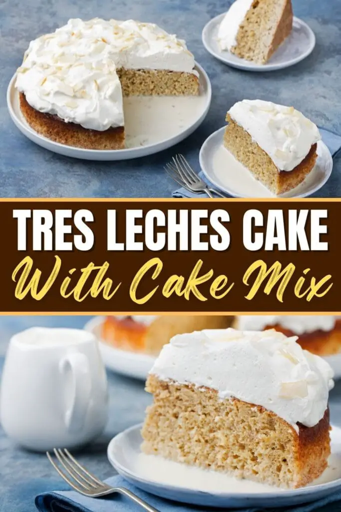 Tres Leches nga Cake nga adunay Cake Mix