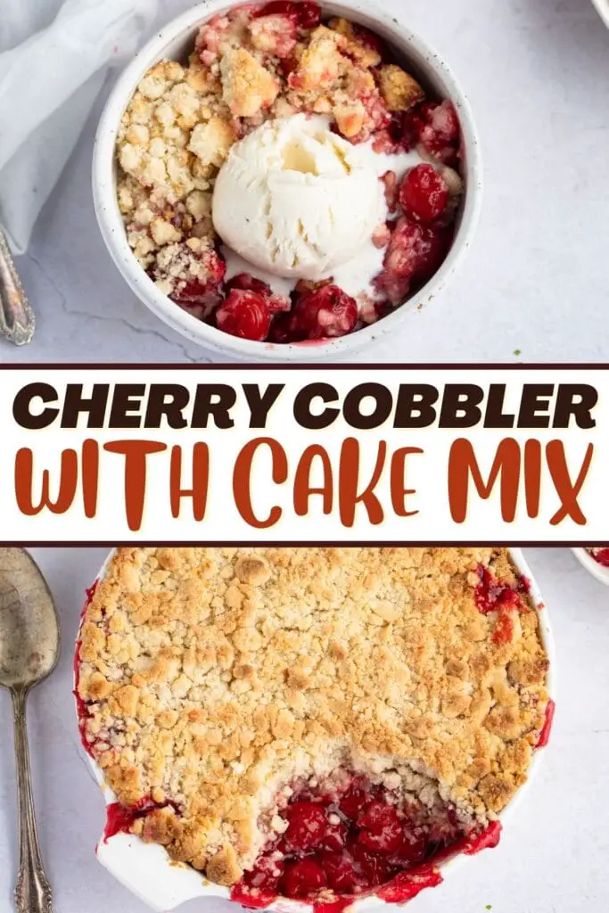 Cherry Cobbler nga adunay Cake Mix