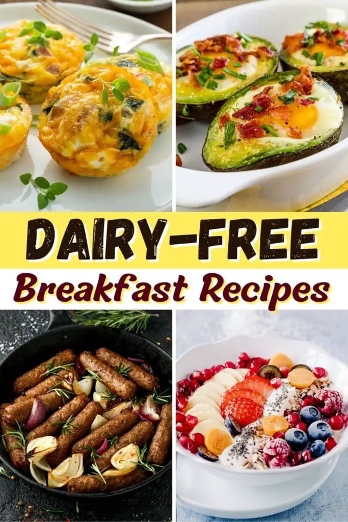 Recetas de desayuno sin lácteos