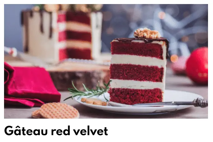 červený sametový dort