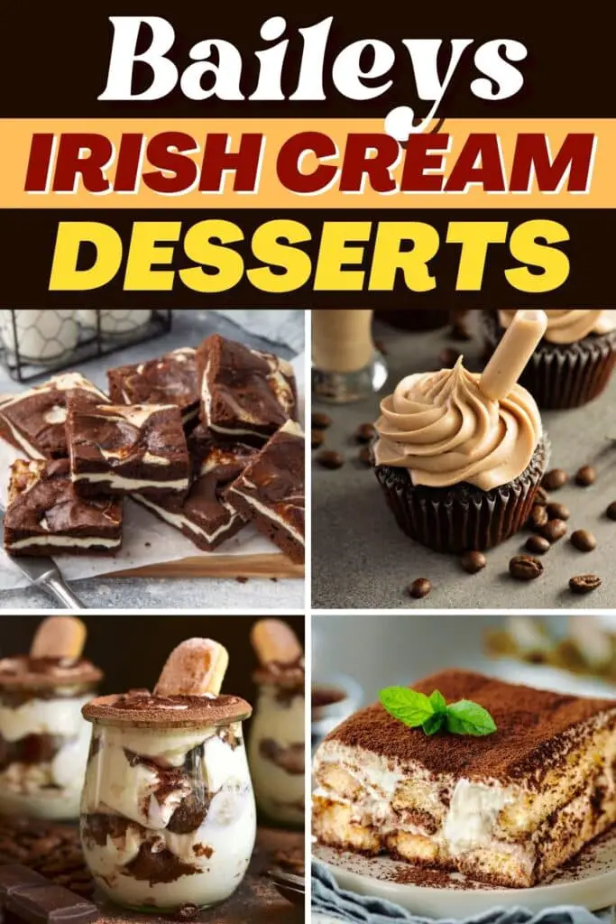 Desserts à la crème irlandaise Baileys