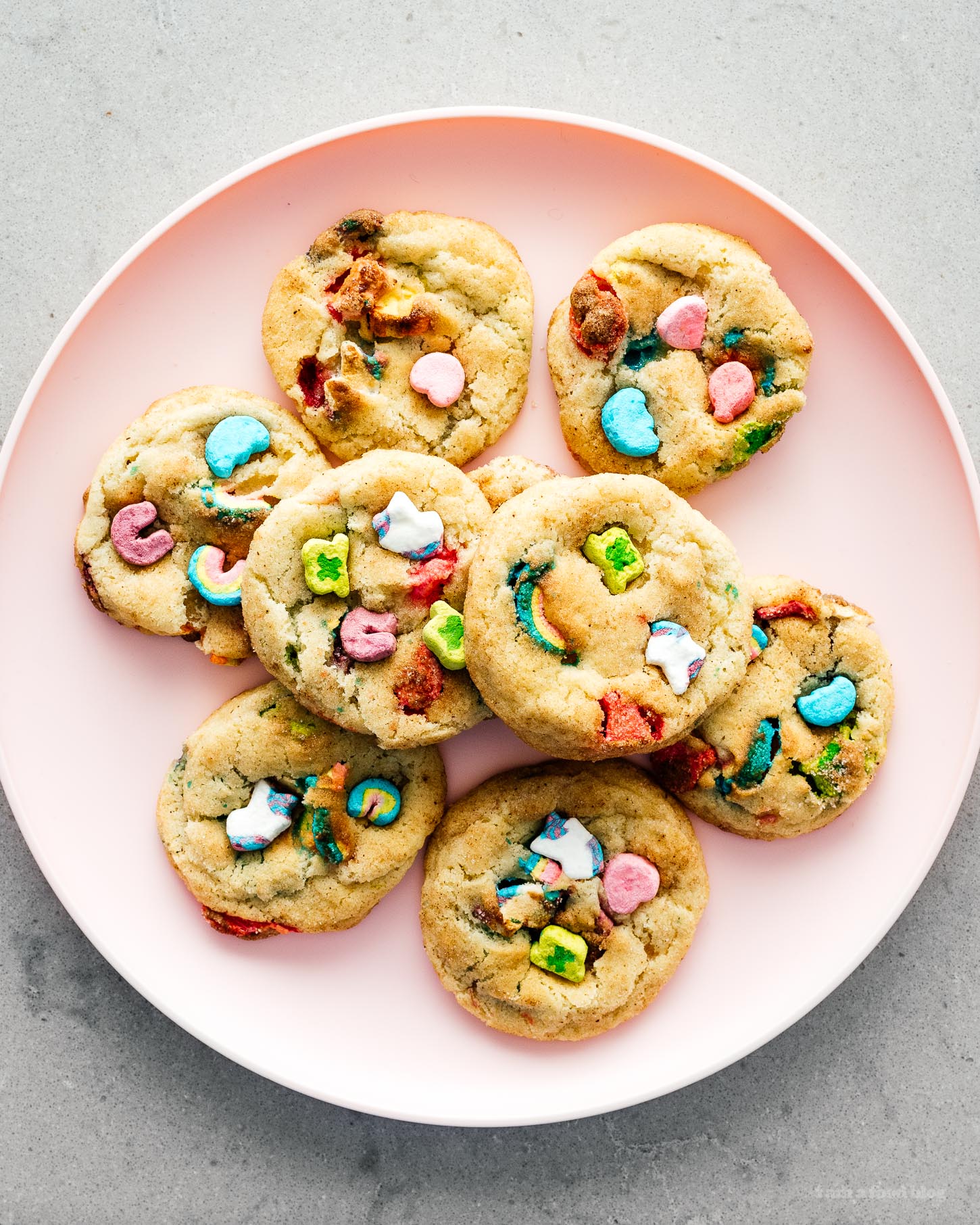 Lucky Charms Snickerdoodle Cookies | www.iamafoodblog.com