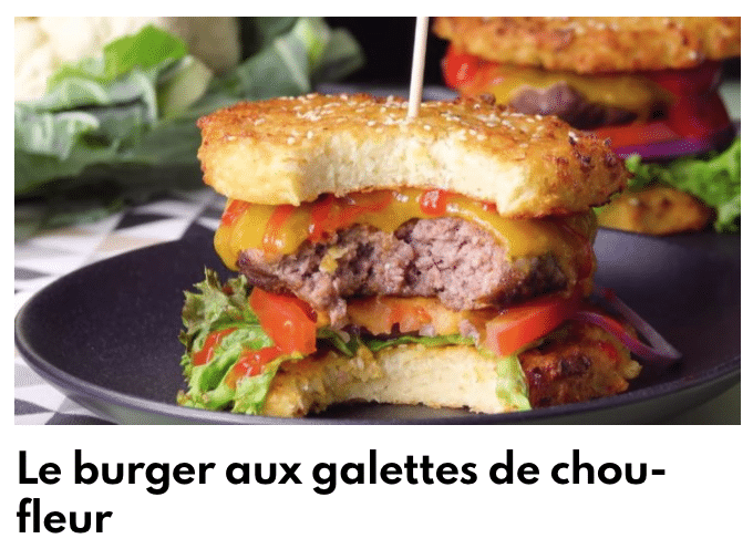 Galette di hamburger chou fleur