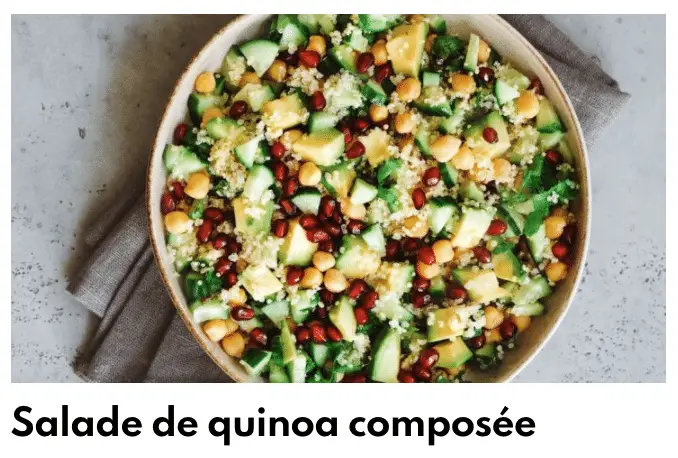Összetett quinoa saláta