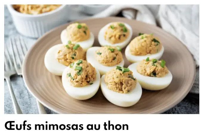 Oeufs mimosas thon