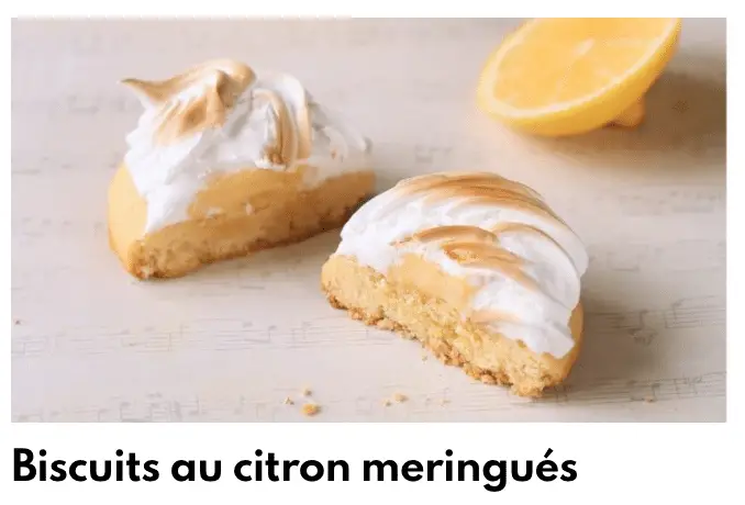 Vidakuzi vya meringue ya Citron