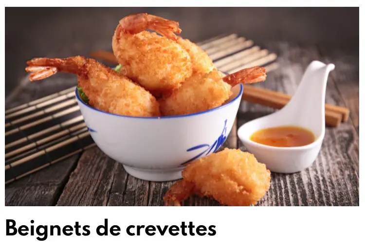 crevettes fritters