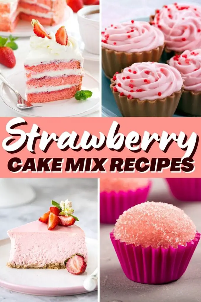 Sou entènèt jwèt Strawberry Cake Mix Recipes
