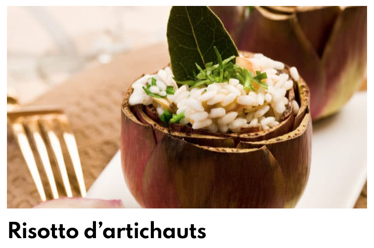 Alcachofas de risotto