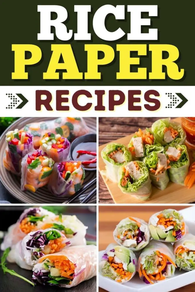 Recetas con papel de arroz