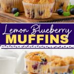 Muffins di limone è mirtilli