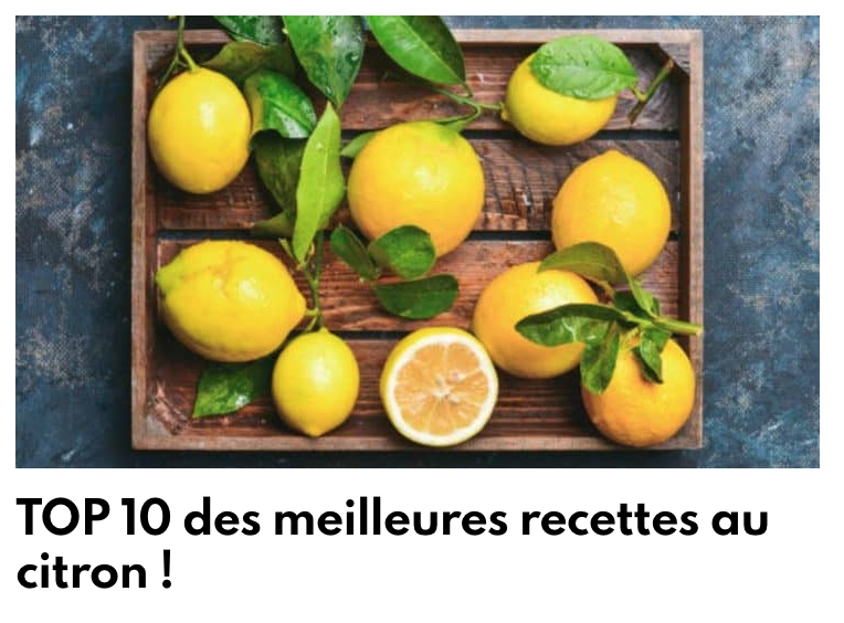 TOP 10 Recetas citron