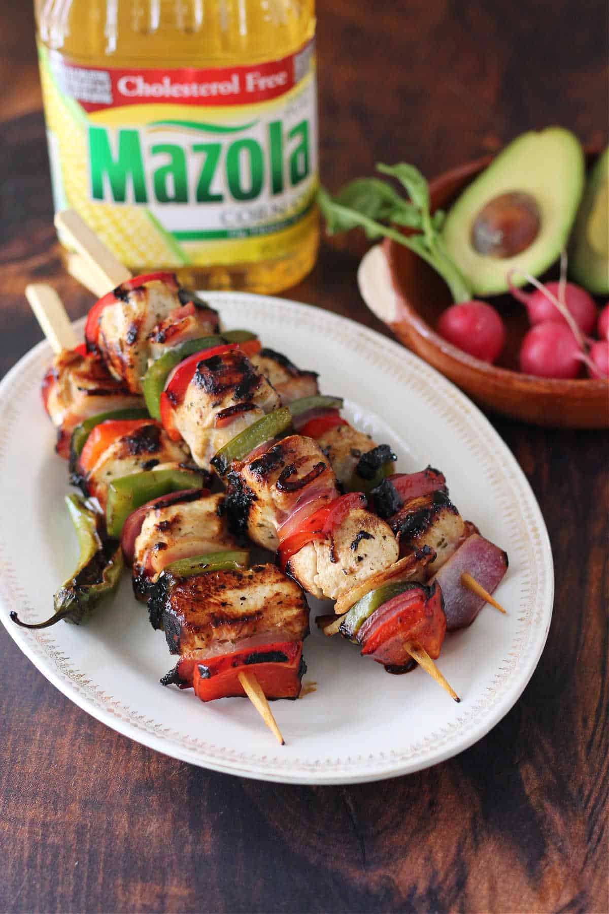 Mexican chicken skewers