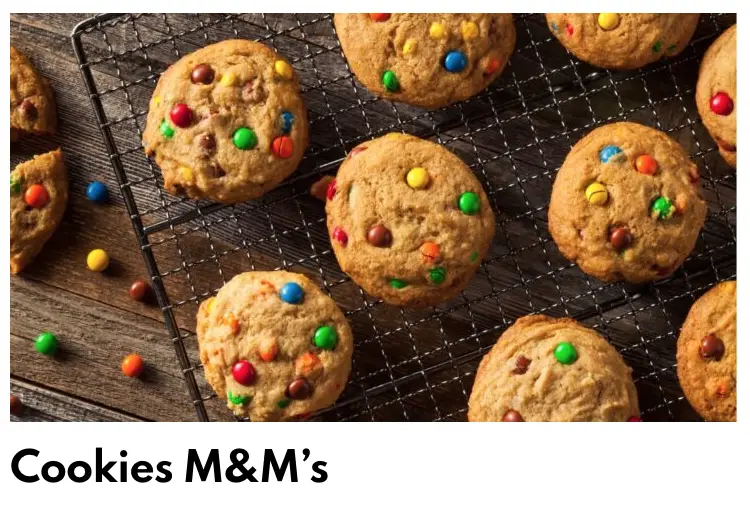 Galletas M&M´s