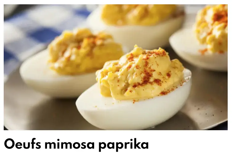 Oeuf mimosa πάπρικα