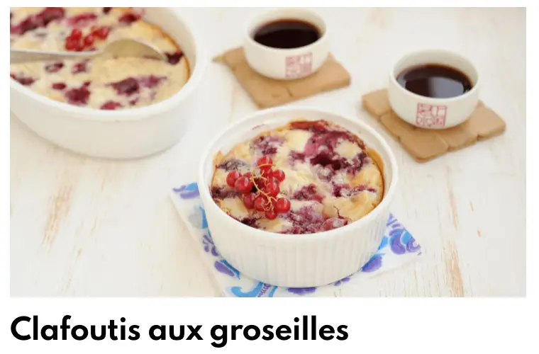 Clafoutis currant