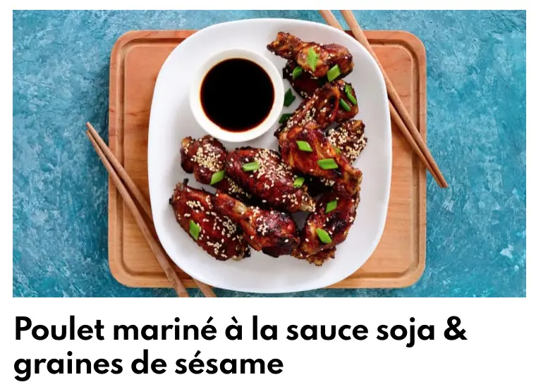 Sicín marinara le soy sauce