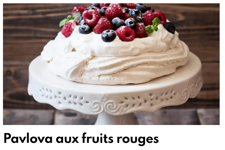 Pavlova-fruit bloost