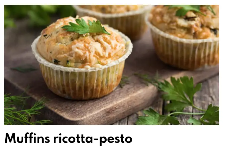 Ricotta Pesto Muffins