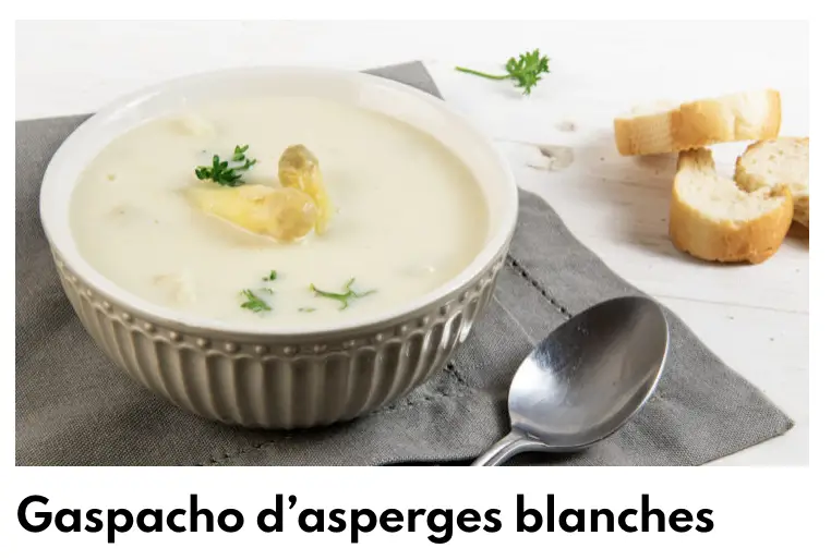 Gaspacho asperges blanš