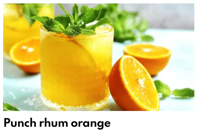 Ponche de ron naranja