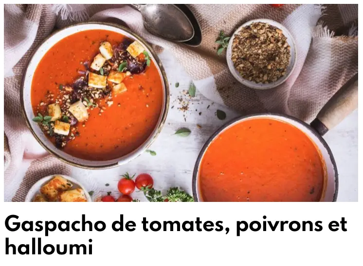 Poivron de tomates Gaspacho