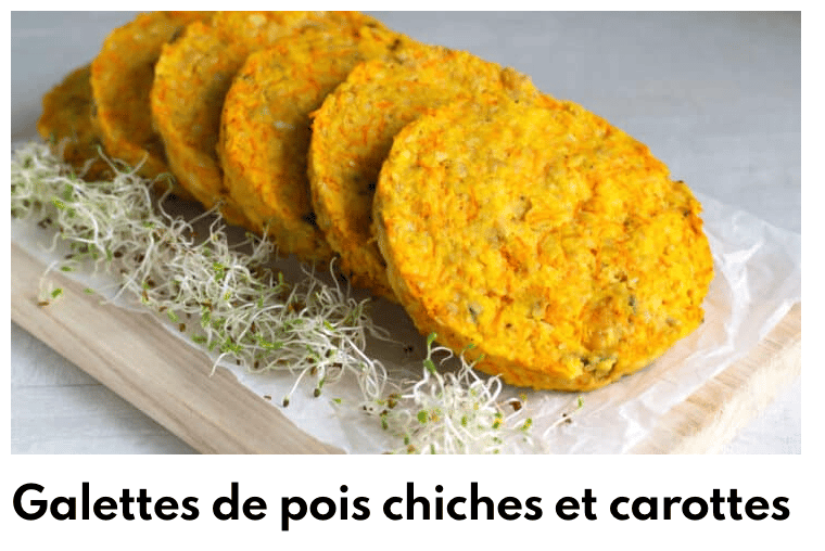 galette pois chice carottes
