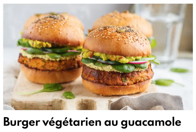 burger vegetarian kalawan guacamole