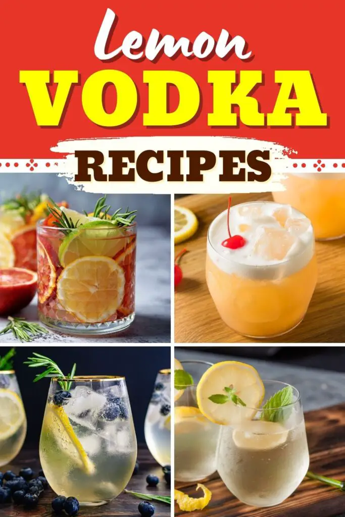Recetas de vodka de limón