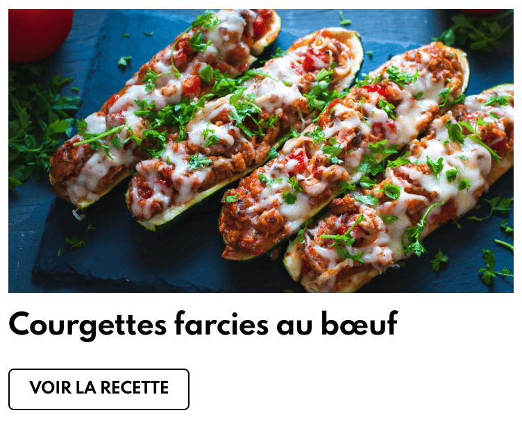Courgettes farcies boeuf