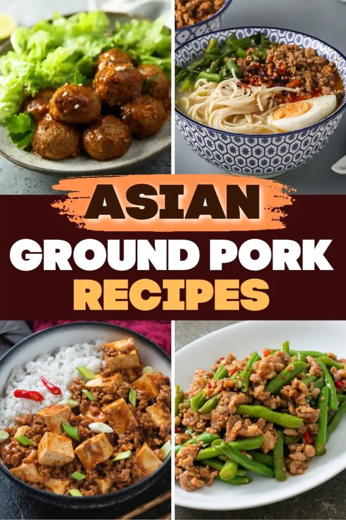 Recetas asiáticas de cerdo molido