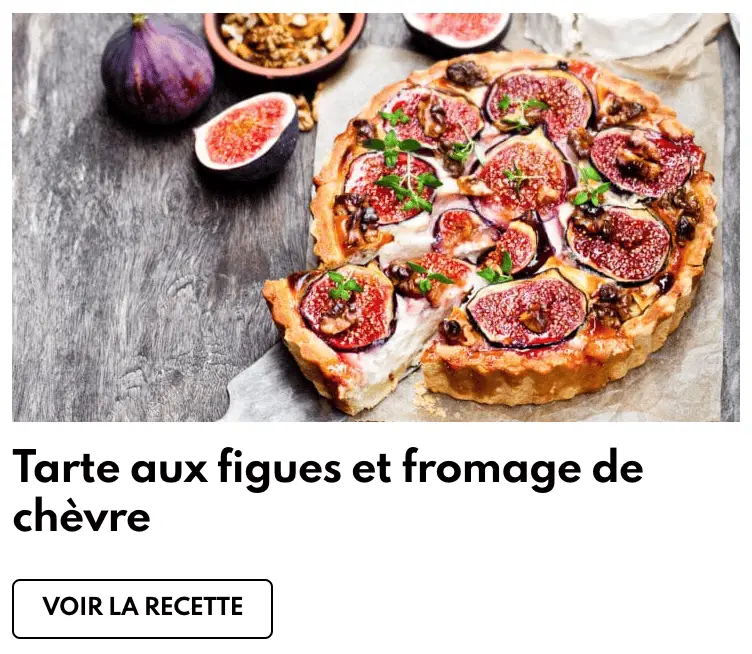 tart figues fromage chèvre