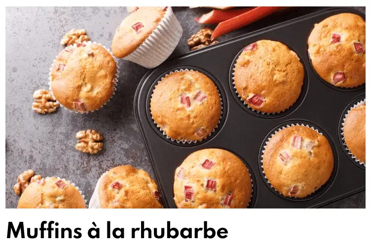muffins rhubarb