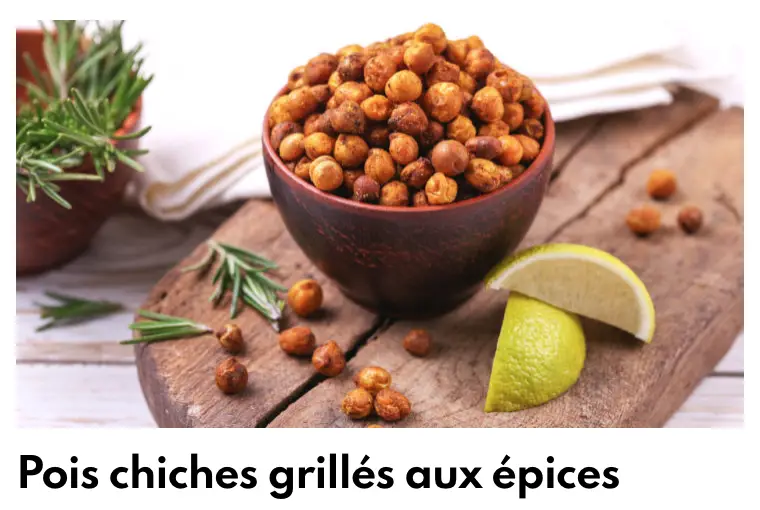 Pois chice grillés aux épices