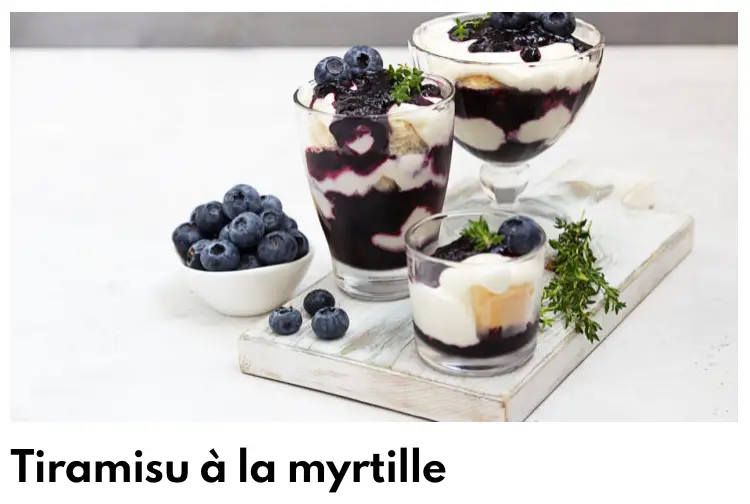 tiramisú mirtilla