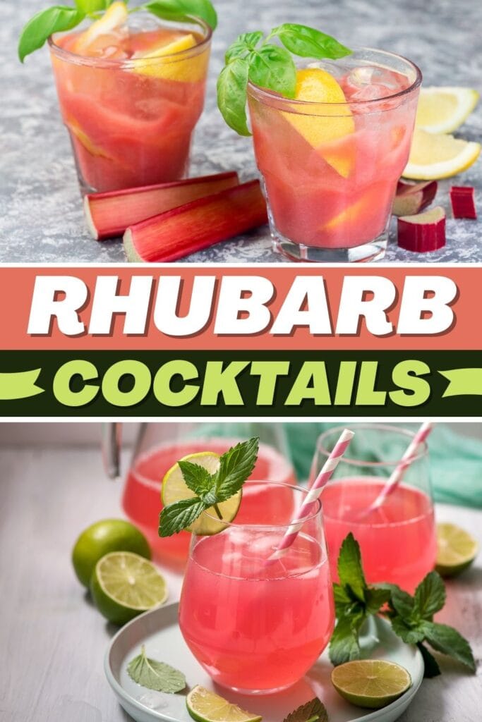 rhubarb kokteylləri