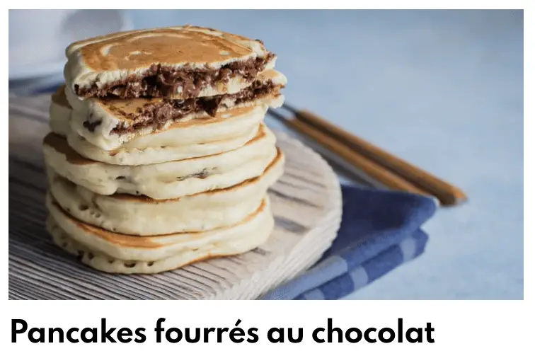 Coklat fourres pancakes