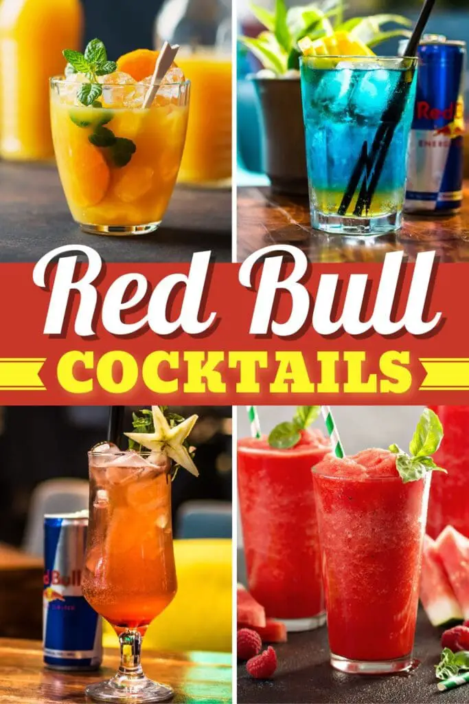 Red Bull коктейльдері