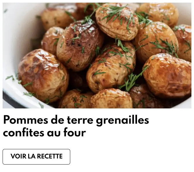 Grenaille potatoes in the oven