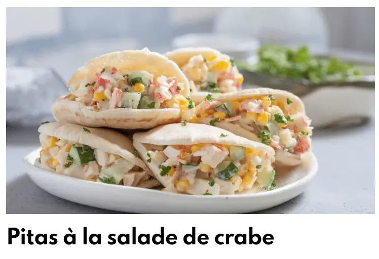 crab pita salad