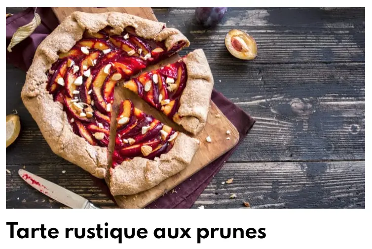 Rustic Prune Tart
