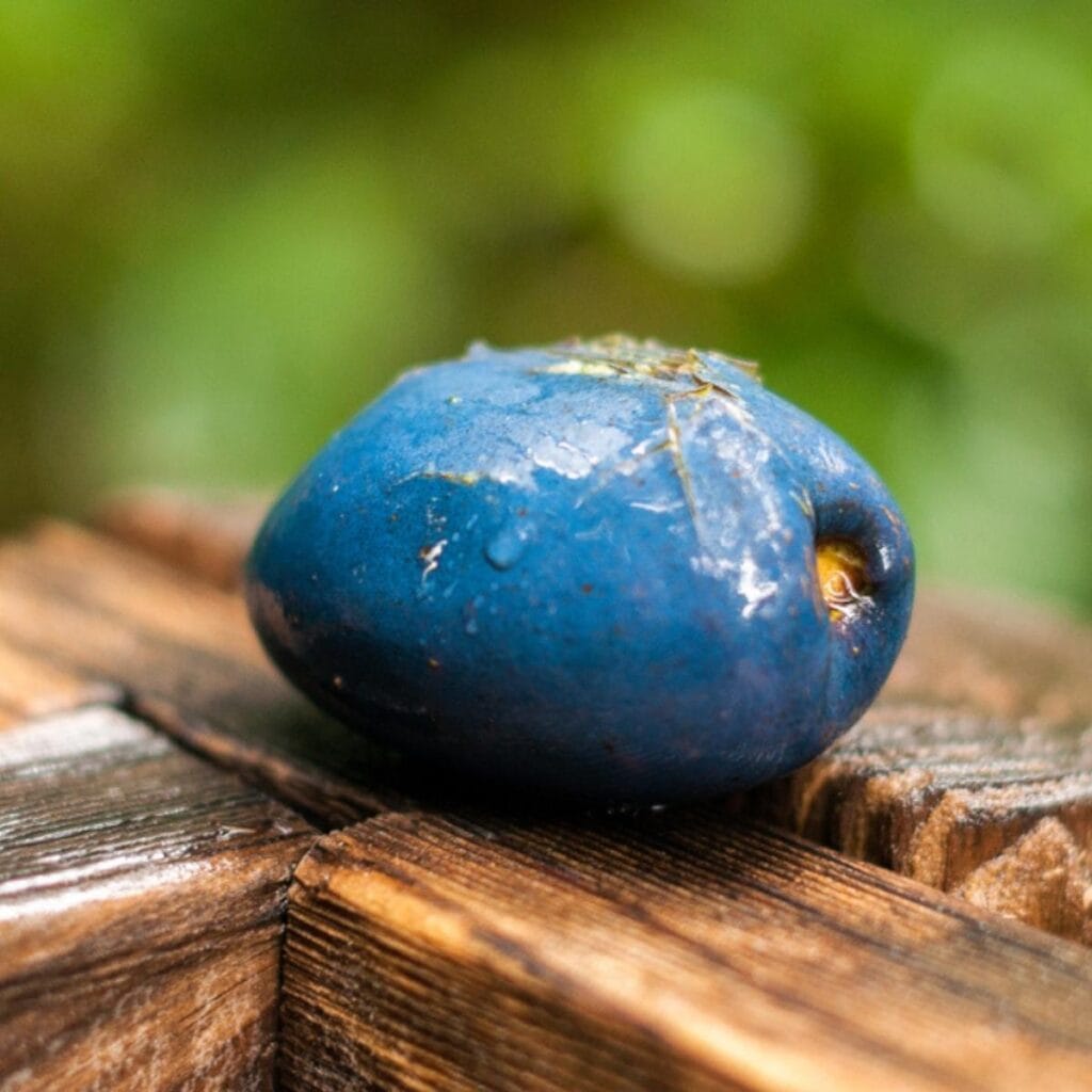 نیلے سنگ مرمر کے پھل کا ایک ٹکڑا